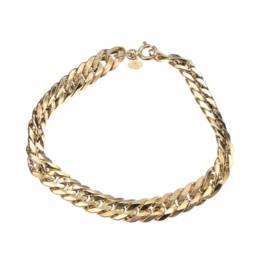 UNOAERRE 18K YG Vライン グルメッタ ブレスレット