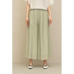 FEE CERISE シルク混ウエストゴムゆったりスカパン