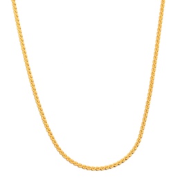 純金 S字リンクチェーンネックレス スライド式アジャスター付