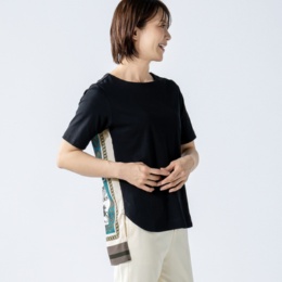 Oh My Tailor スカーフプリント切り替えプルオーバー