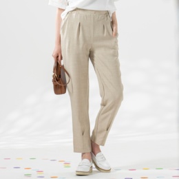  marie claire/bis UVハイウエスト美脚テーパードパンツ