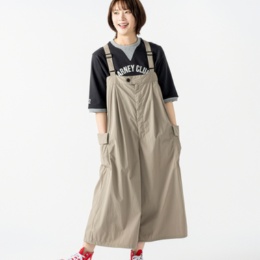 Carney 大人アクティブ オーバーオール風スカーチョ