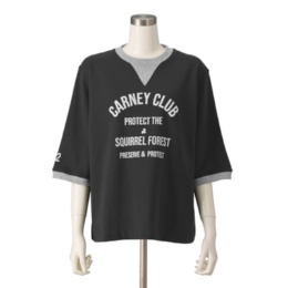Carney グラフィックロゴ ハーフスリーブミニ裏毛トレーナー