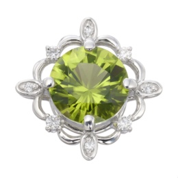 PT900 ペリドット ペンダントヘッド 1.3ctUP