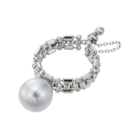  IRIS・SPIRA 和真珠フィットリング グレー系 8.0mm