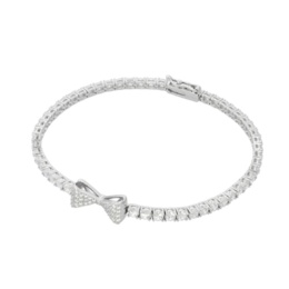 DIAMONIQUE SV925 リボンブレスレット 計約4.06ct