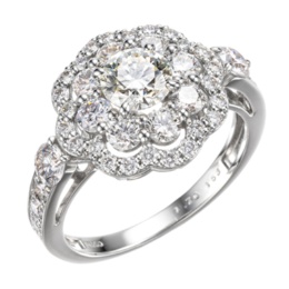 ナミビア産ダイヤモンド PT950リング 計1.7ctUP