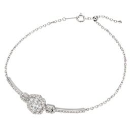 ナミビア産ダイヤモンドPT950ブレスレット 計0.9ctUP