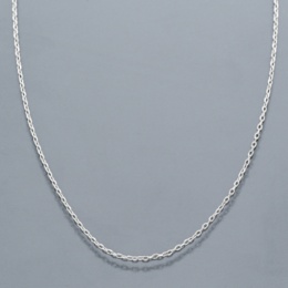 PT950 スルーピン付カットアズキチェーン ネックレス 45cm [S]