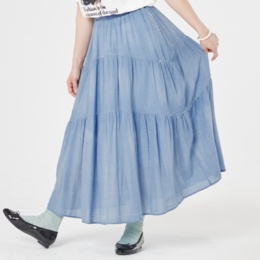 Re:Birth＋ シアーデニムティアードスカート