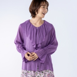 &LOVE 華やか大人ふりるブラウス