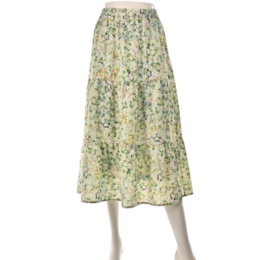 &LOVE お花畑ティアードスカート