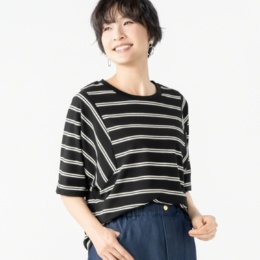 Pixie Heart 大人のリラックスボーダープルオーバー