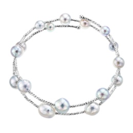  IRIS・SPIRA 和真珠ステーションバングルブレス