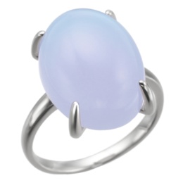 ブルーカルセドニーPT950リング10.0ctUP