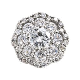 ナミビア産ダイヤモンドPT950ペンダントヘッド計0.7ctUP