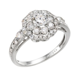 ナミビア産ダイヤモンド PT950リング 計1.0ctUP