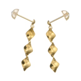 マエストロ 純金/18K リーフデザイン イヤリング/ピアス