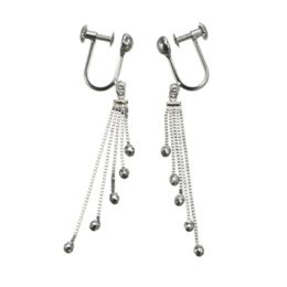 純プラチナ/18KWG シャイニーグラデーション イヤリング/ピアス