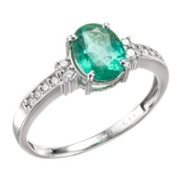 ザンビア産エメラルド PT950 リング 1.0ctUP
