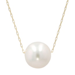 18KYGアコヤ真珠8.5mm珠スルーペンダント