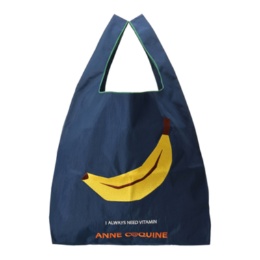 ANNE COQUINE フルーツ柄サテン刺繍エコバッグ
