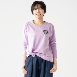  PERSONS ハート刺繍長袖Tシャツ