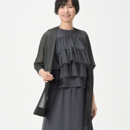 CARRIERE 便利なセミロングカーディガン