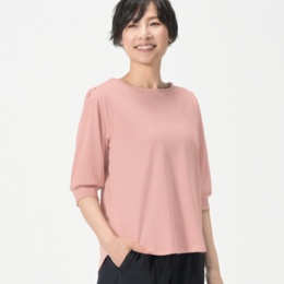 CARRIERE バックリボンボリュームスリーブプルオーバー