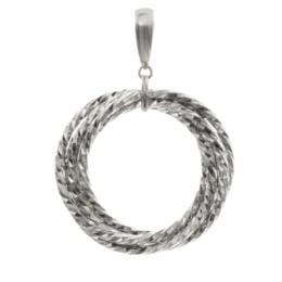  純プラチナ サークル デザイン ペンダントヘッド