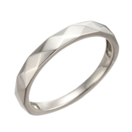 純プラチナ ロゼンジ デザイン ピンキーリング