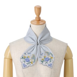 ルナジュメール 簡単装着マグネット留め刺繍スカーフ