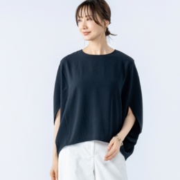 UNFILO ジョーゼットドルマンプルオーバー