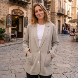 Grace Edit 綿混エアリーテーラードジャケット