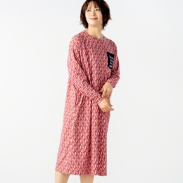  mucava イフミック スムースロングスリーブワンピース