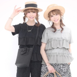 &LOVE幸せティアードふりるプルオーバー