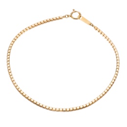 マエストロ 18K YG スクエアボンバータチェーンブレスレット