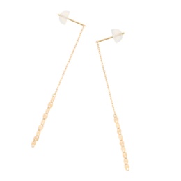 マエストロ 18KYG ペタルチェーンイヤリング/ピアス