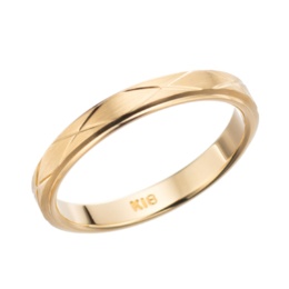 マエストロ K18YG ダイヤモンドチェックデザインリング