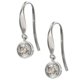 ダイヤモンド フックピアス 計0.1ctUP