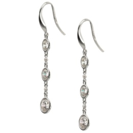 ダイヤモンド シャンデリアフックピアス 計1.0ctUP