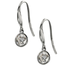 ダイヤモンド フックピアス 計0.4ctUP