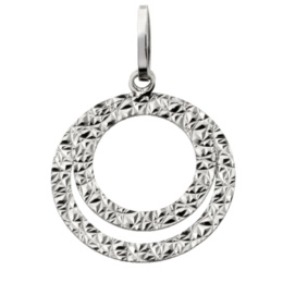 純プラチナ リバーシブルサークル2連ペンダントヘッド