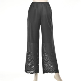 Provador コットン100％ 刺繍レースパンツ