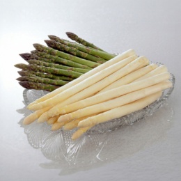 北海道JA北ひびき グリーン&ホワイトアスパラ計800g