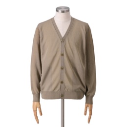 TETE HOMME リネンライクウォッシャブルニットカーディガン