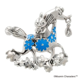 ムーミン シルバー925 はなうまに乗るリトルミイ ブローチ