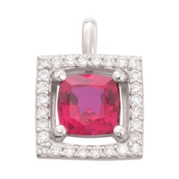  ラボグロウンルビーPT950ペンダントヘッド1.3ctUP