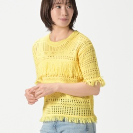 LUREM 透かし編みフリンジニットプルオーバー