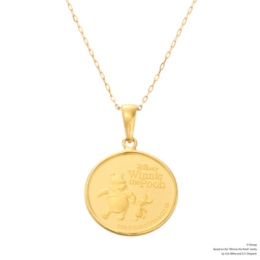 ディズニー「くまのプーさん」 純金 メダル ペンダント